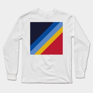 Colorful Retro Stripes Long Sleeve T-Shirt